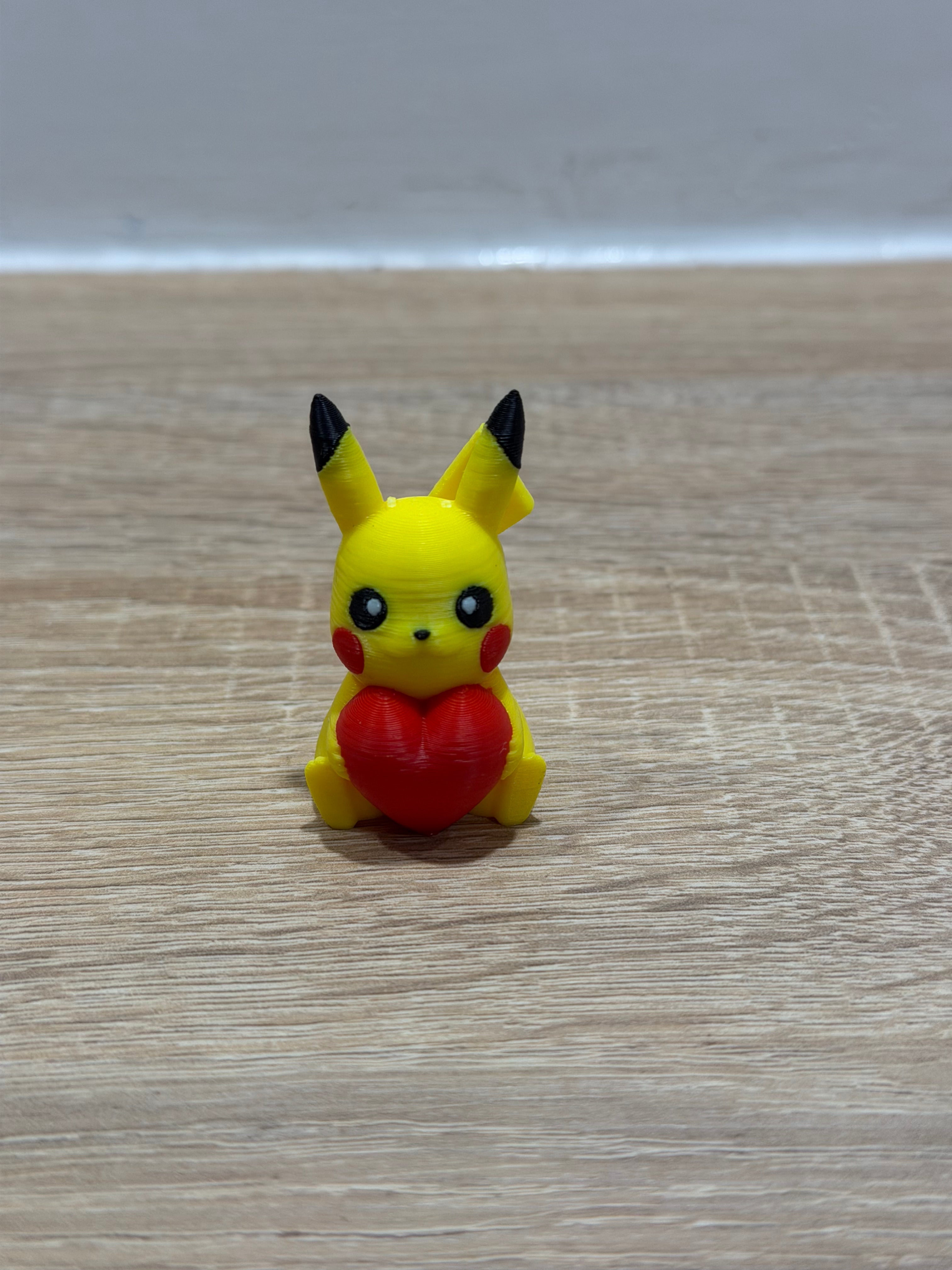 Figurine Pikachu coeur Print'ech 3D