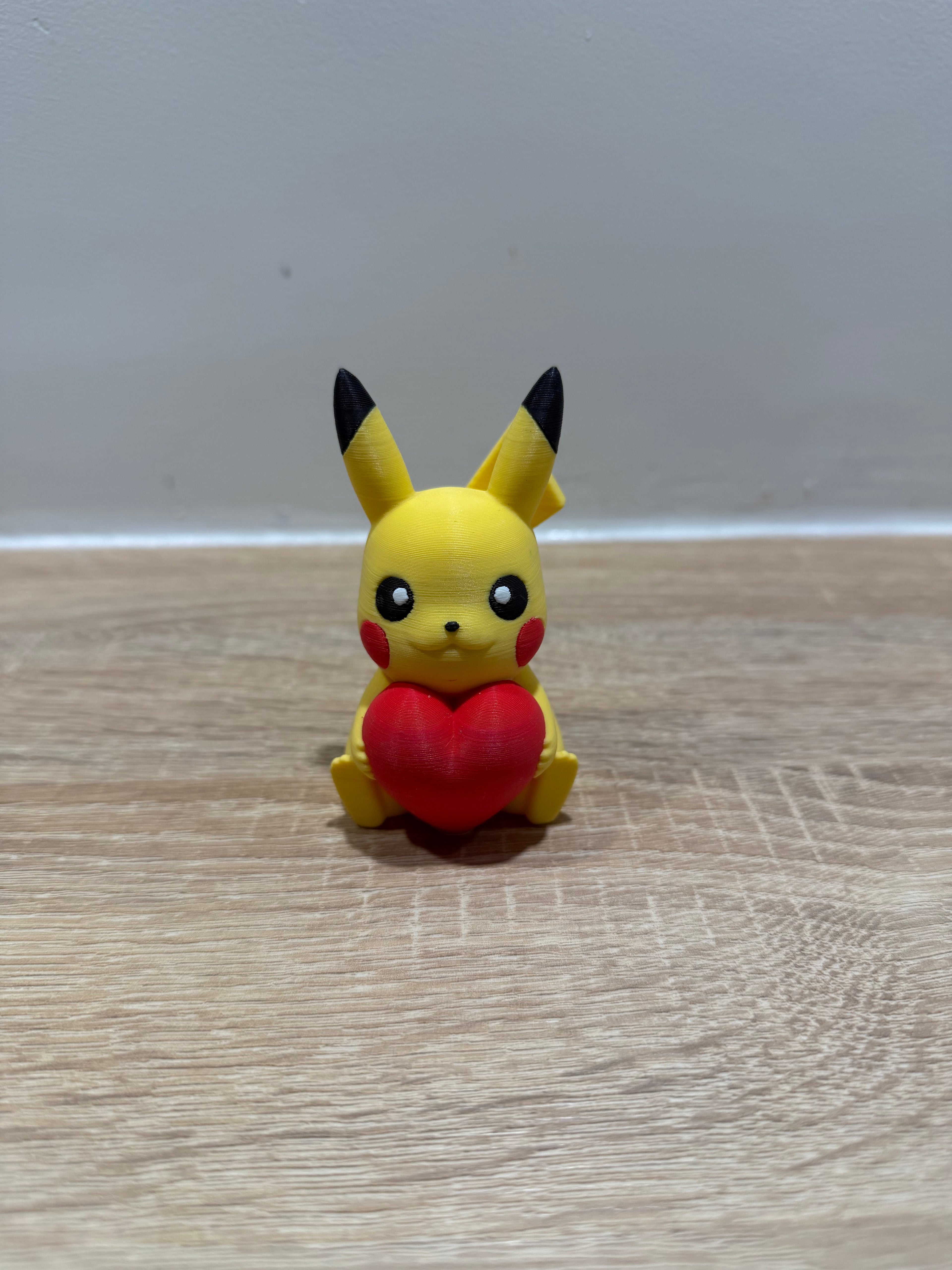 Figurine Pikachu coeur Print'ech 3D