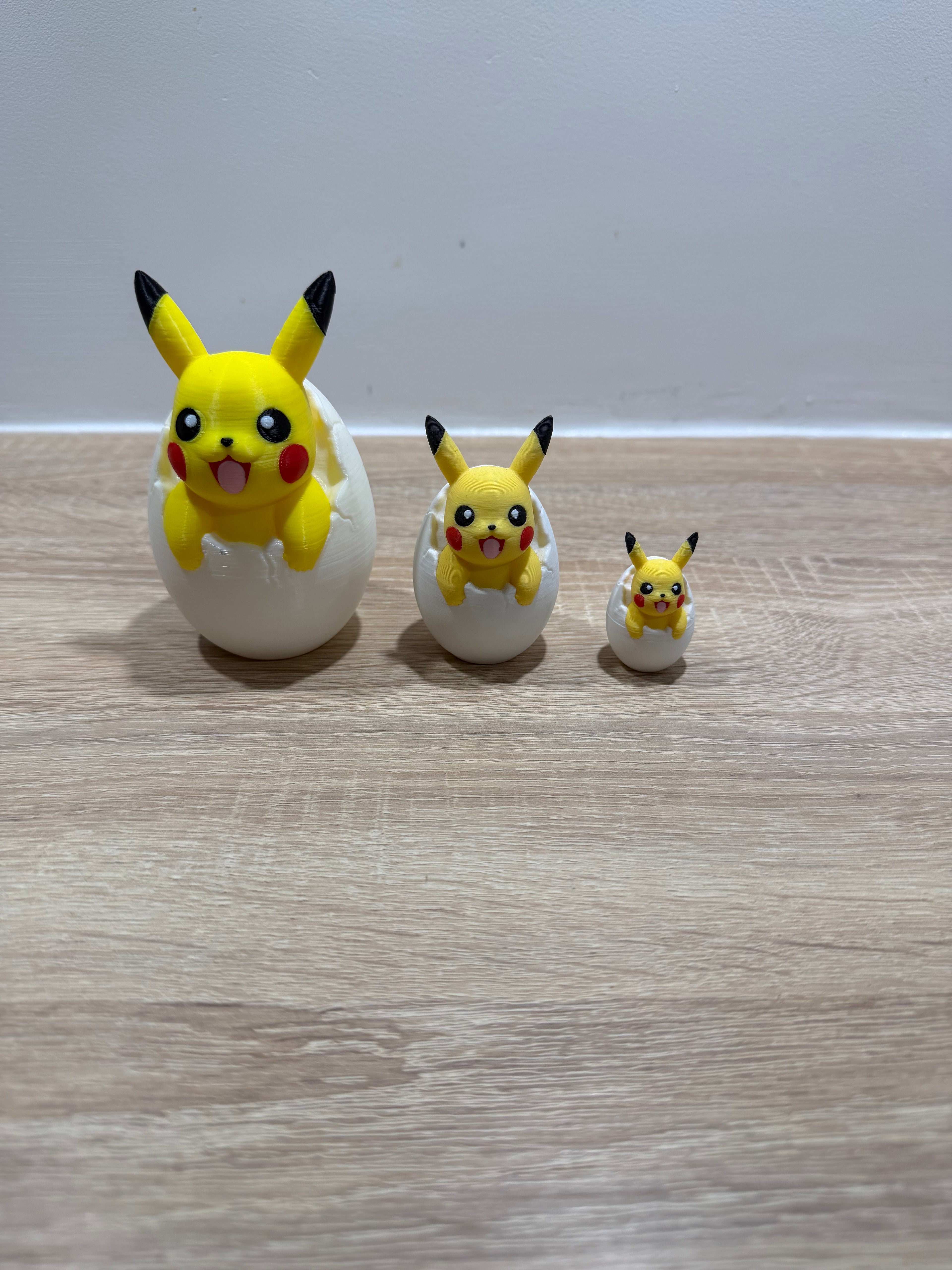 Figurine Pikachu oeuf Print'ech 3D