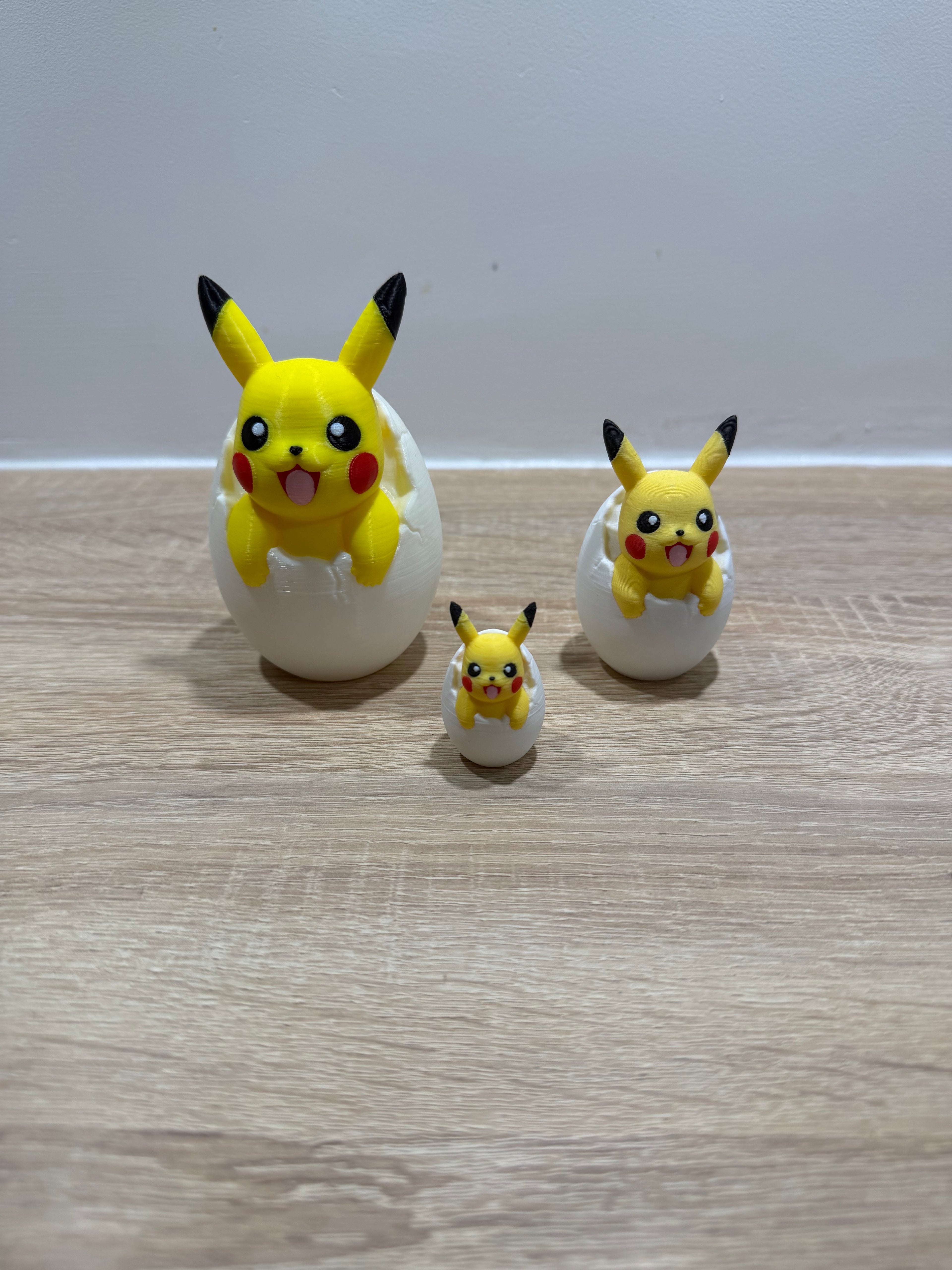 Figurine Pikachu oeuf Print'ech 3D