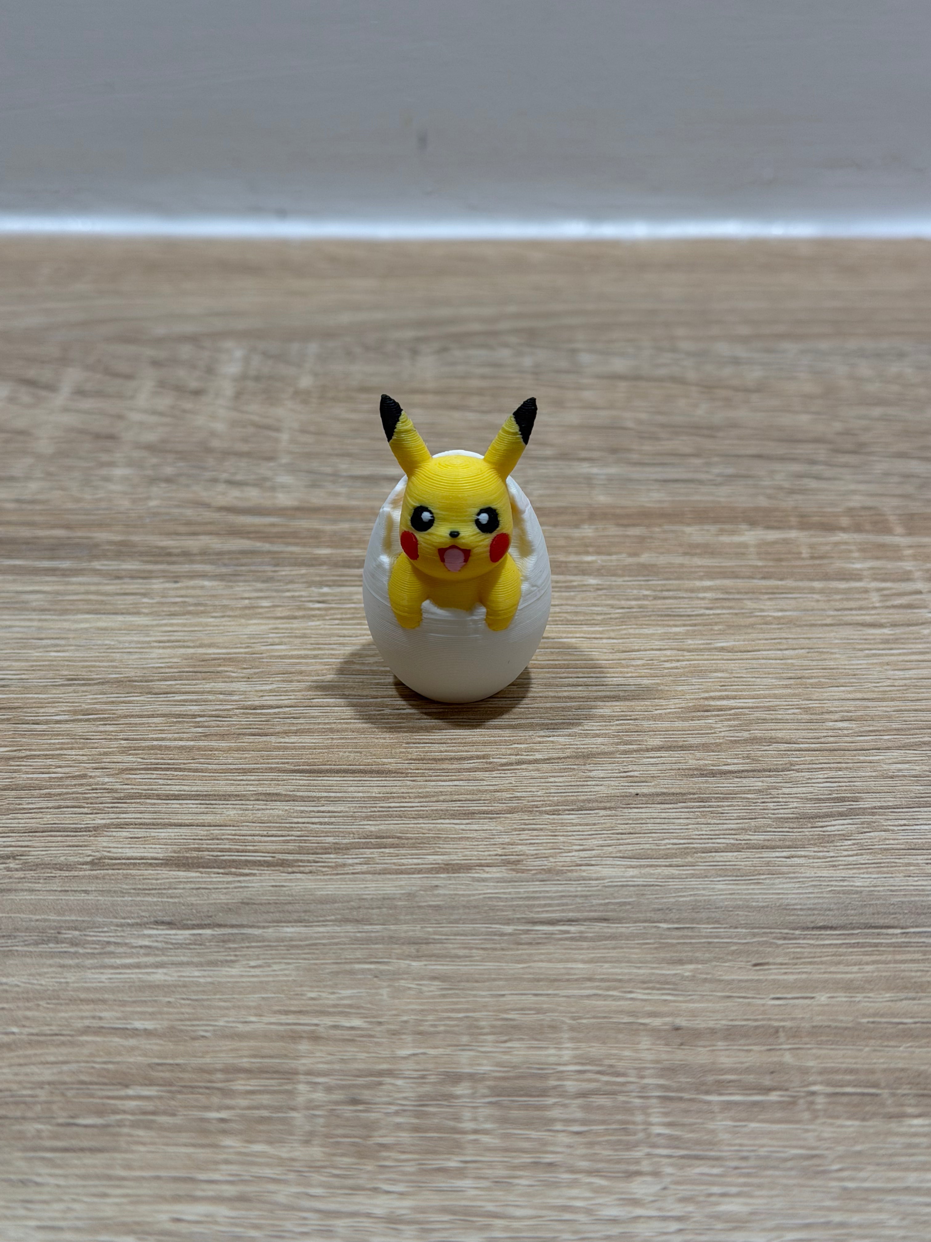 Figurine Pikachu oeuf Print'ech 3D